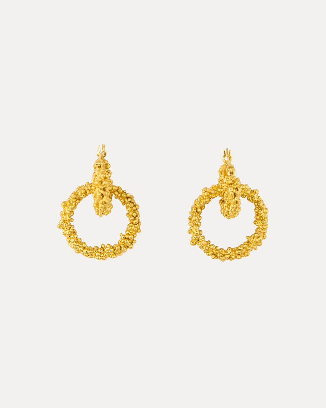 RIVER HOOPS - GOLD VERMEIL image 0