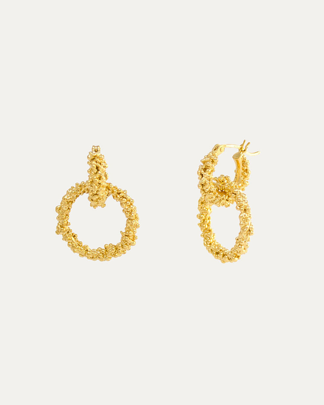 RIVER HOOPS - GOLD VERMEIL image 1