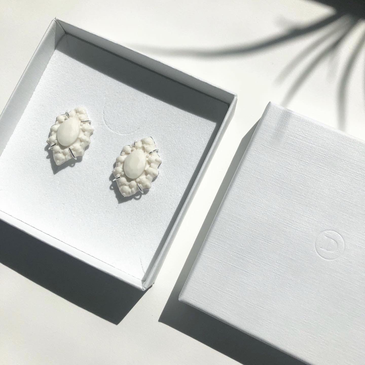 BENEATH II - MARQUISE EAR STUDS image 3
