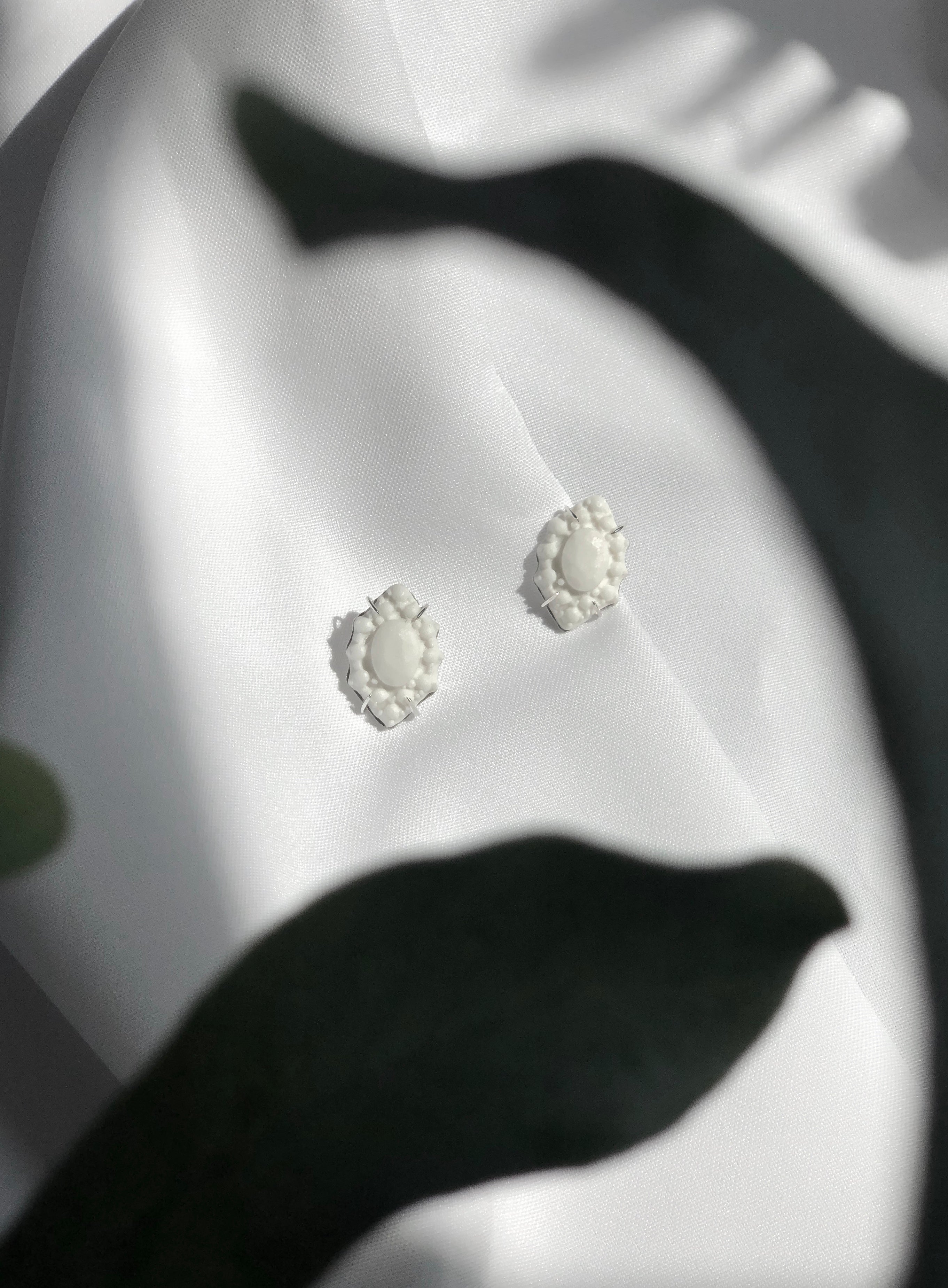 BENEATH II - MARQUISE EAR STUDS image 2