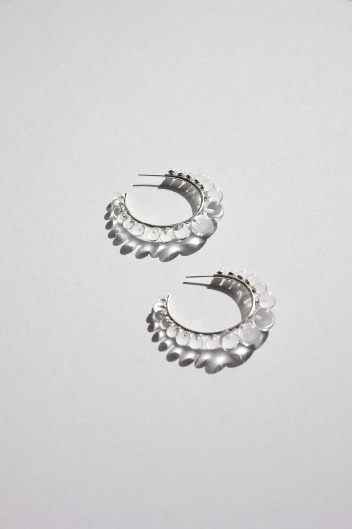 Dewdrop Hoop Earrings