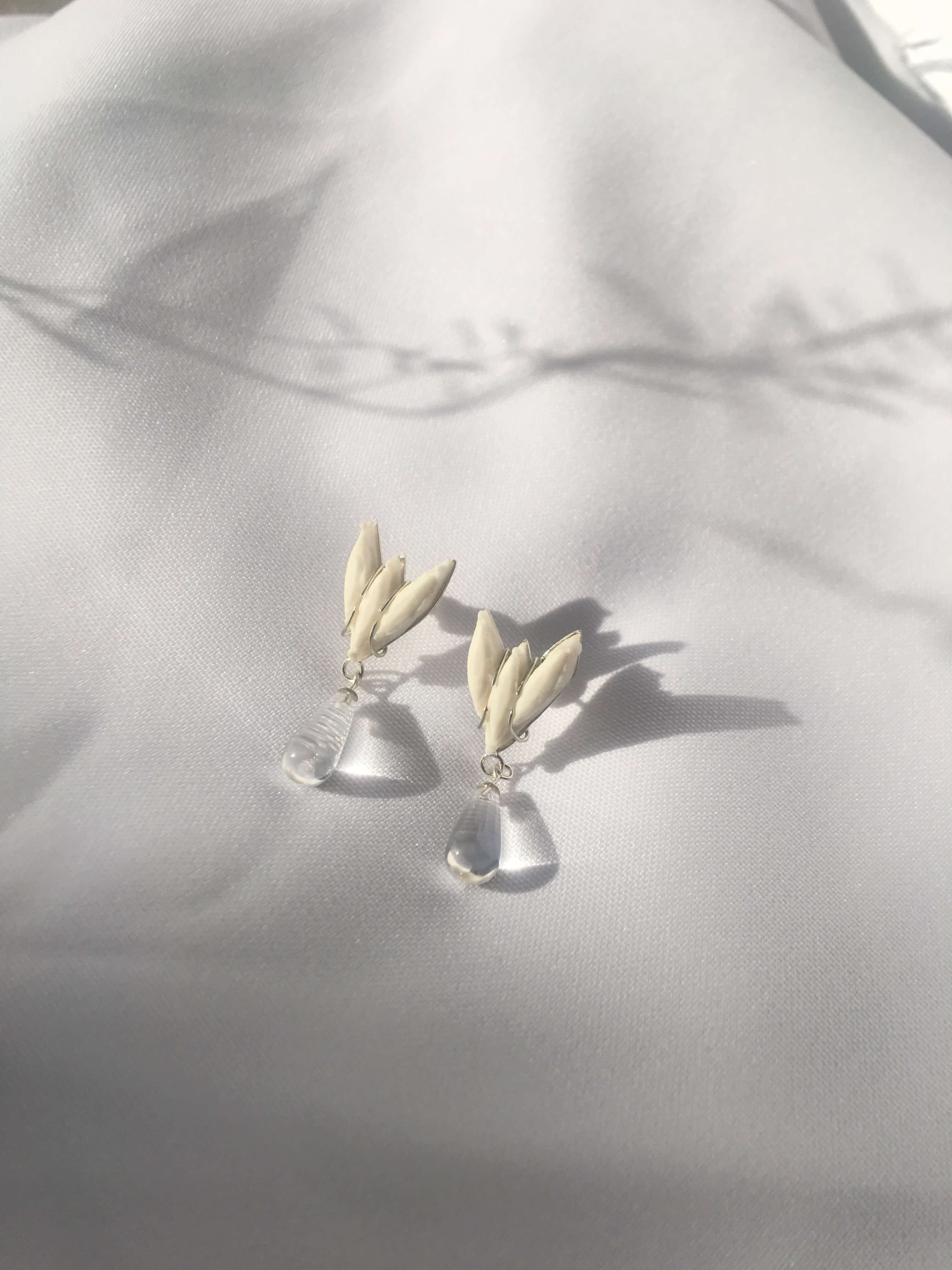 BENEATH - CRYSTAL DROP EAR STUDS image 1
