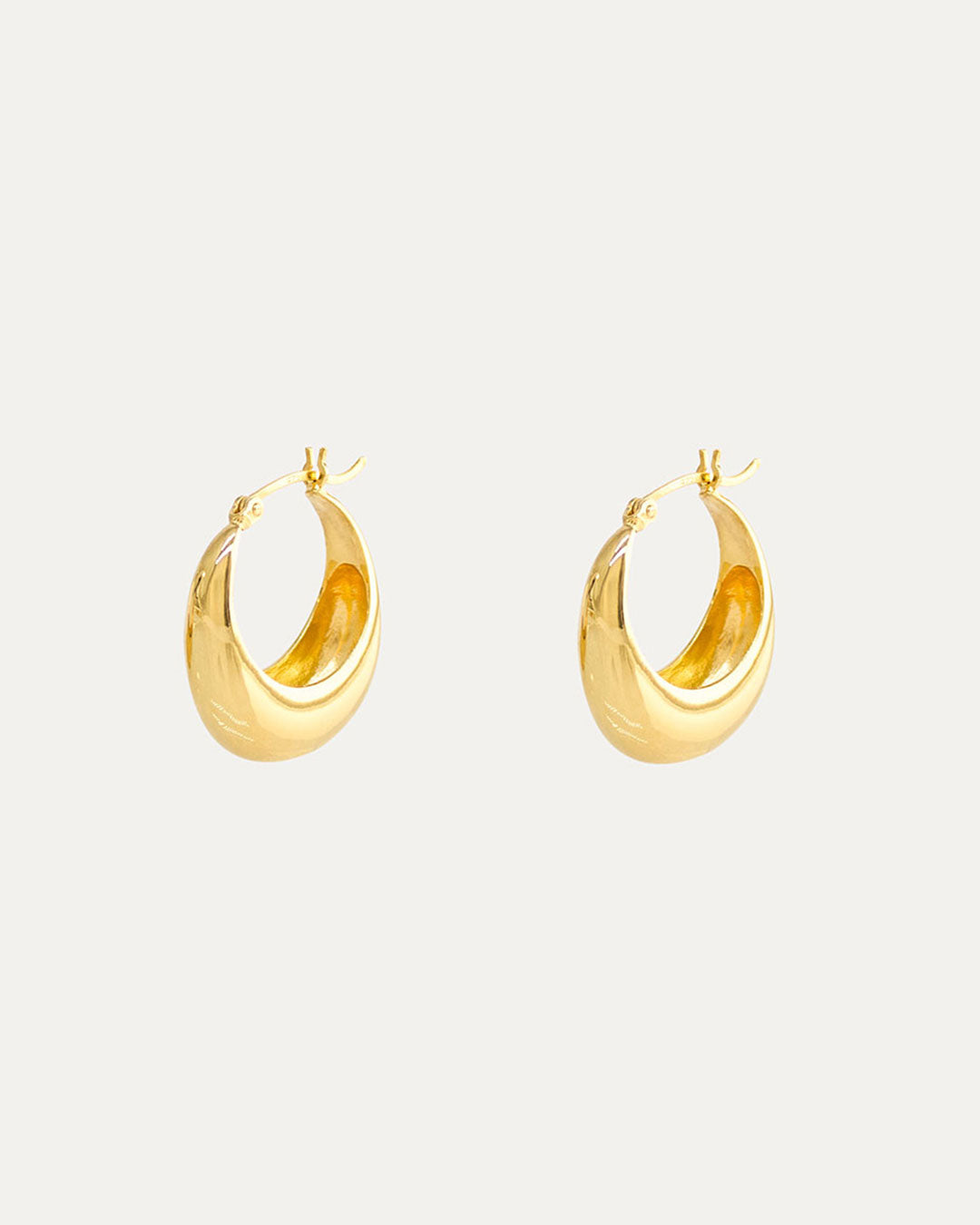 MOON EARRINGS - GOLD VERMEIL image 1