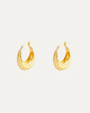 MOON EARRINGS - GOLD VERMEIL image 1