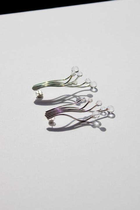 Ripple Sphere Earrings