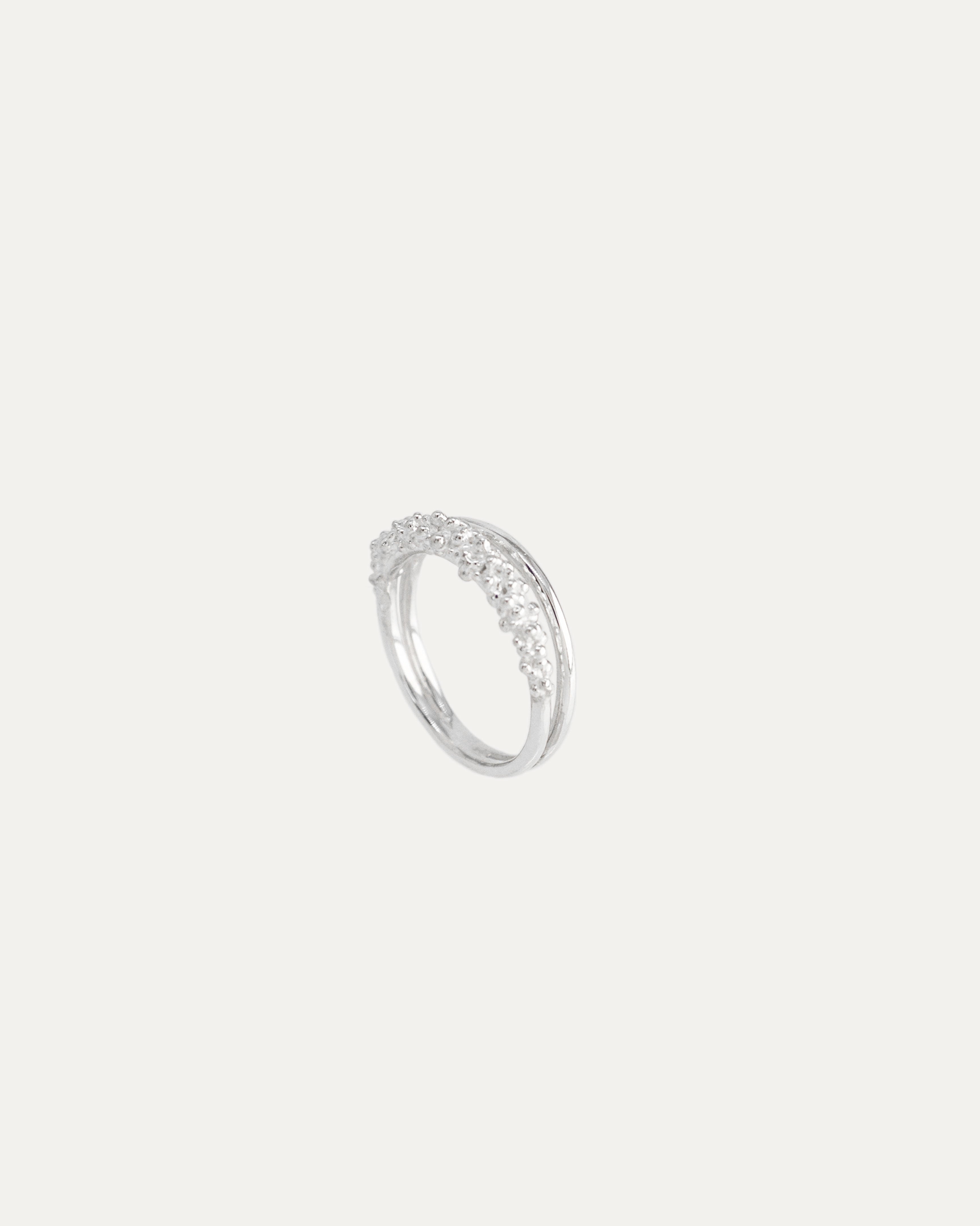 ECLIPSE TWIN BAND - SILVER image 0