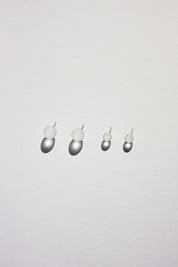 Small Sphere Earrings - Frosted