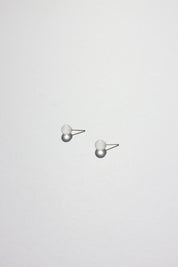 Small Sphere Earrings - Frosted