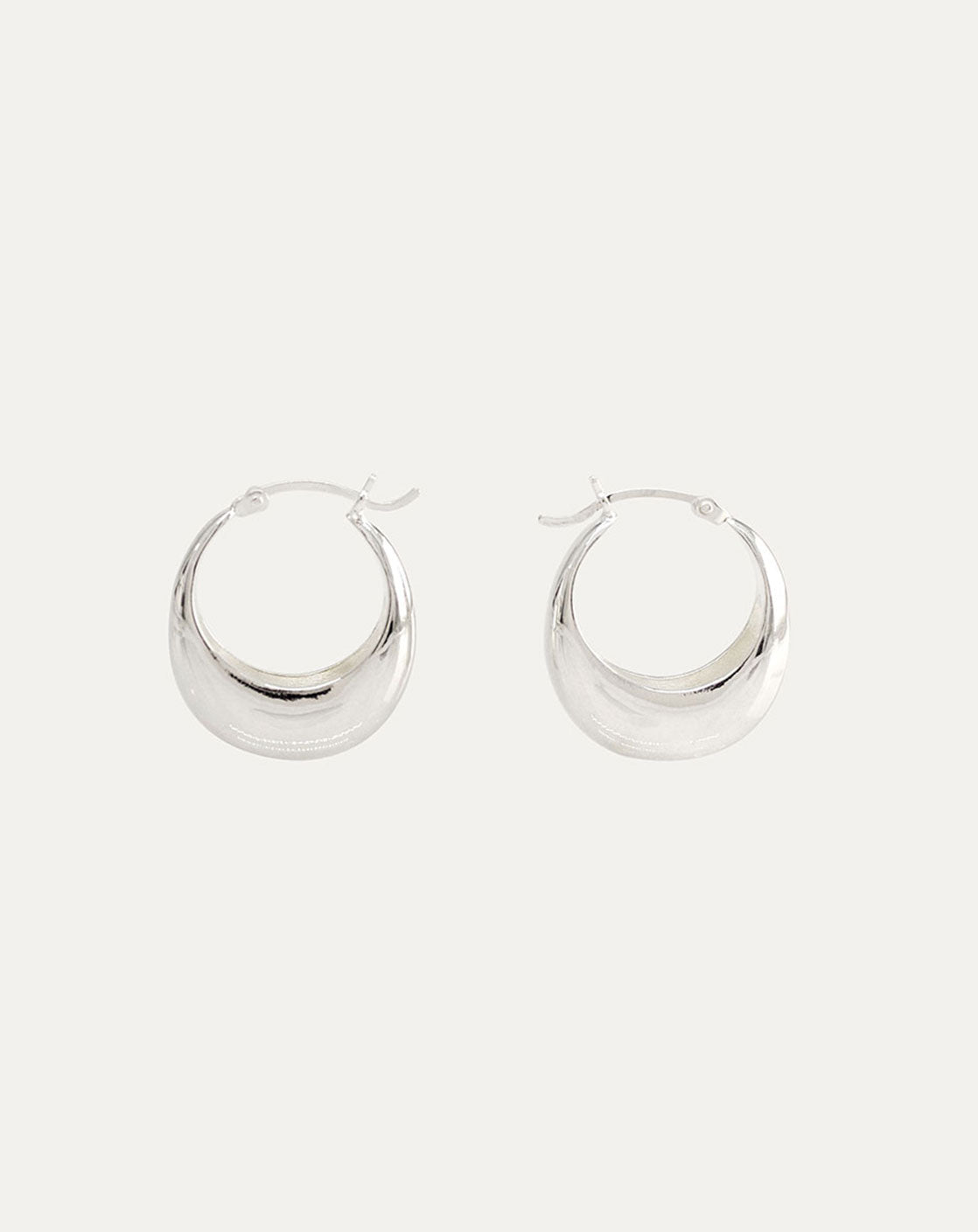 Moon Earrings - Silver