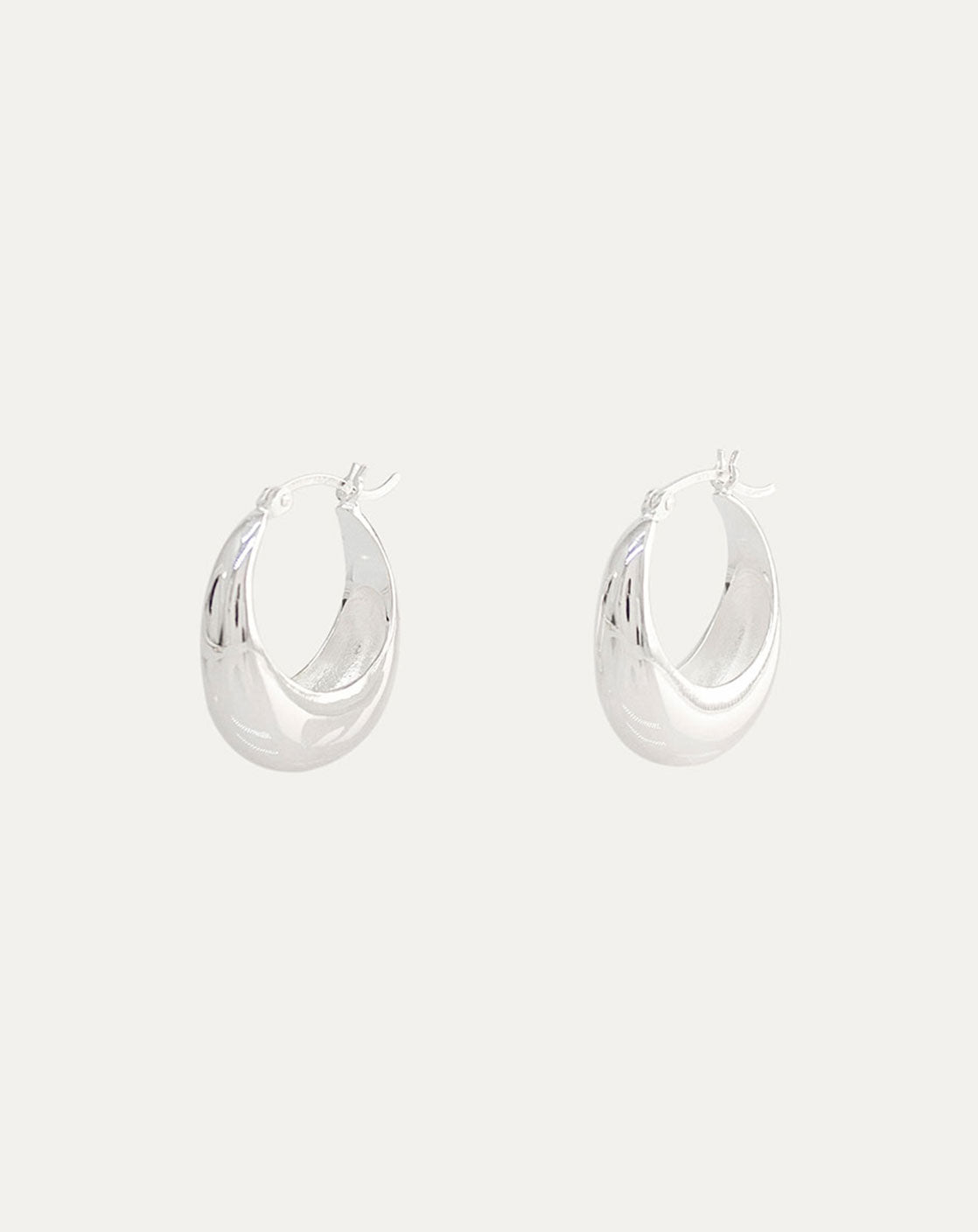Moon Earrings - Silver