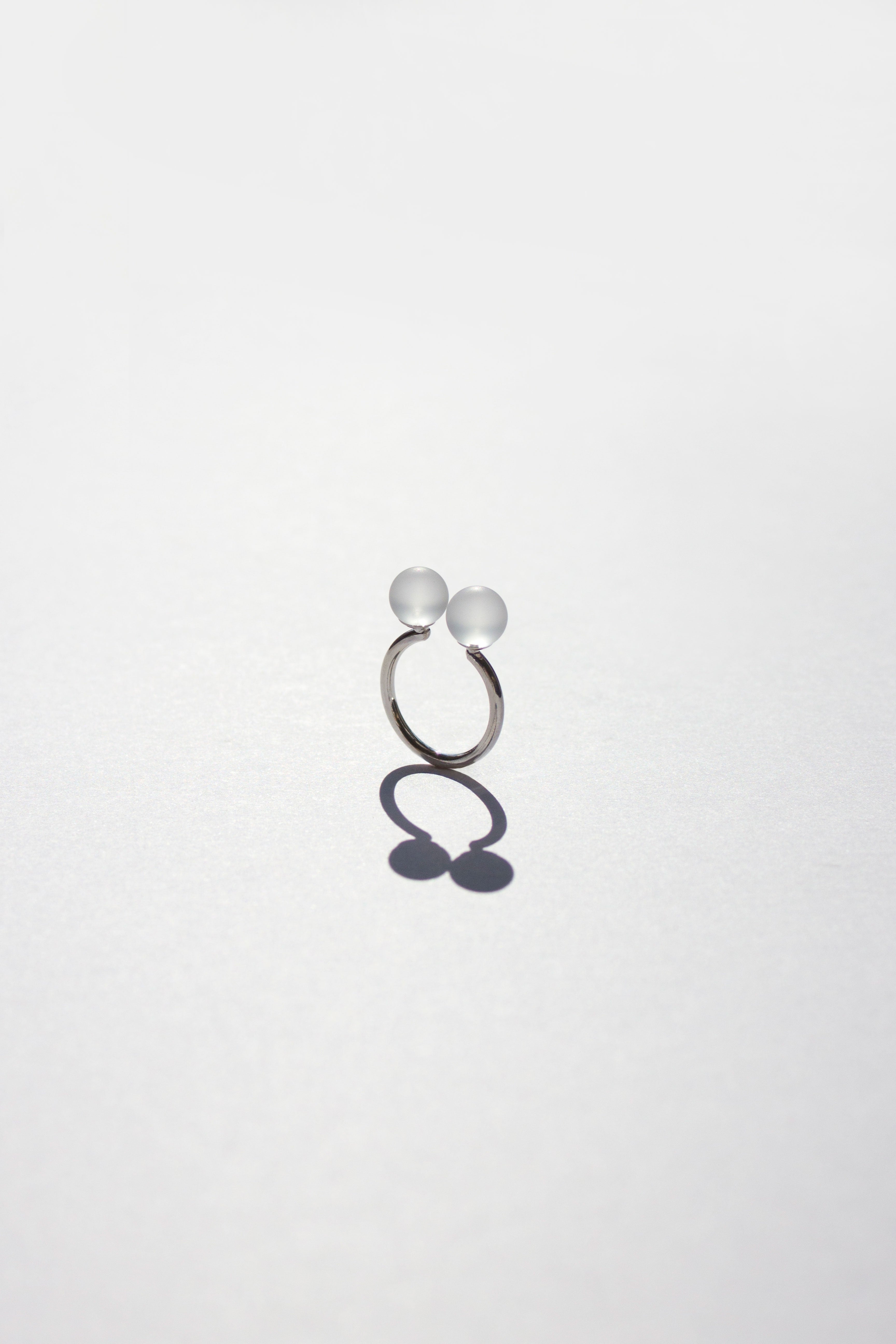 Duo Sphere Ring - Frosted