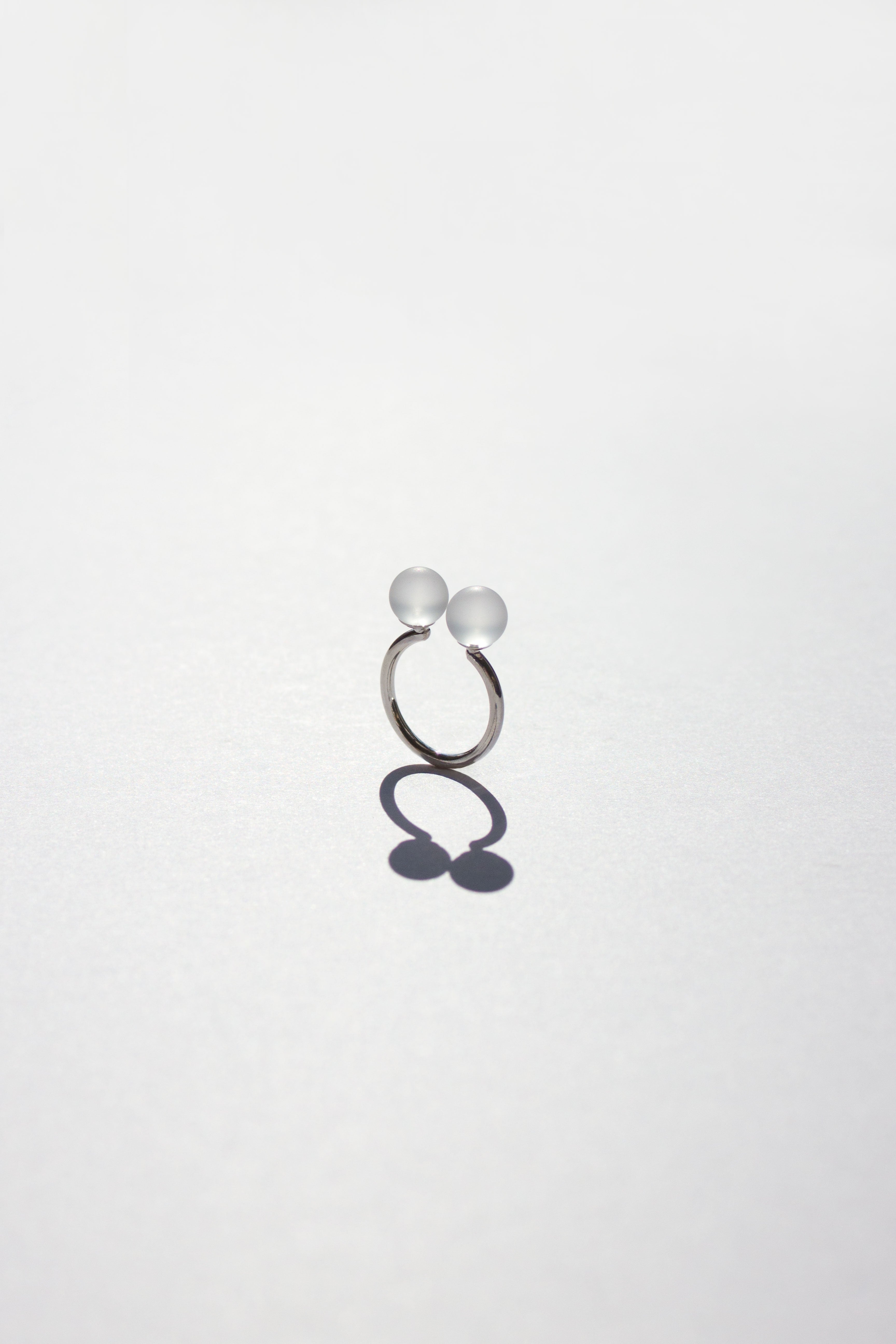 Duo Sphere Ring - Frosted