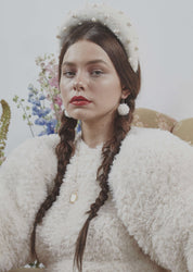 WHITE EARRINGS image 1