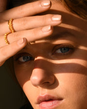 ECLIPSE SLIM RING - GOLD VERMEIL image 1