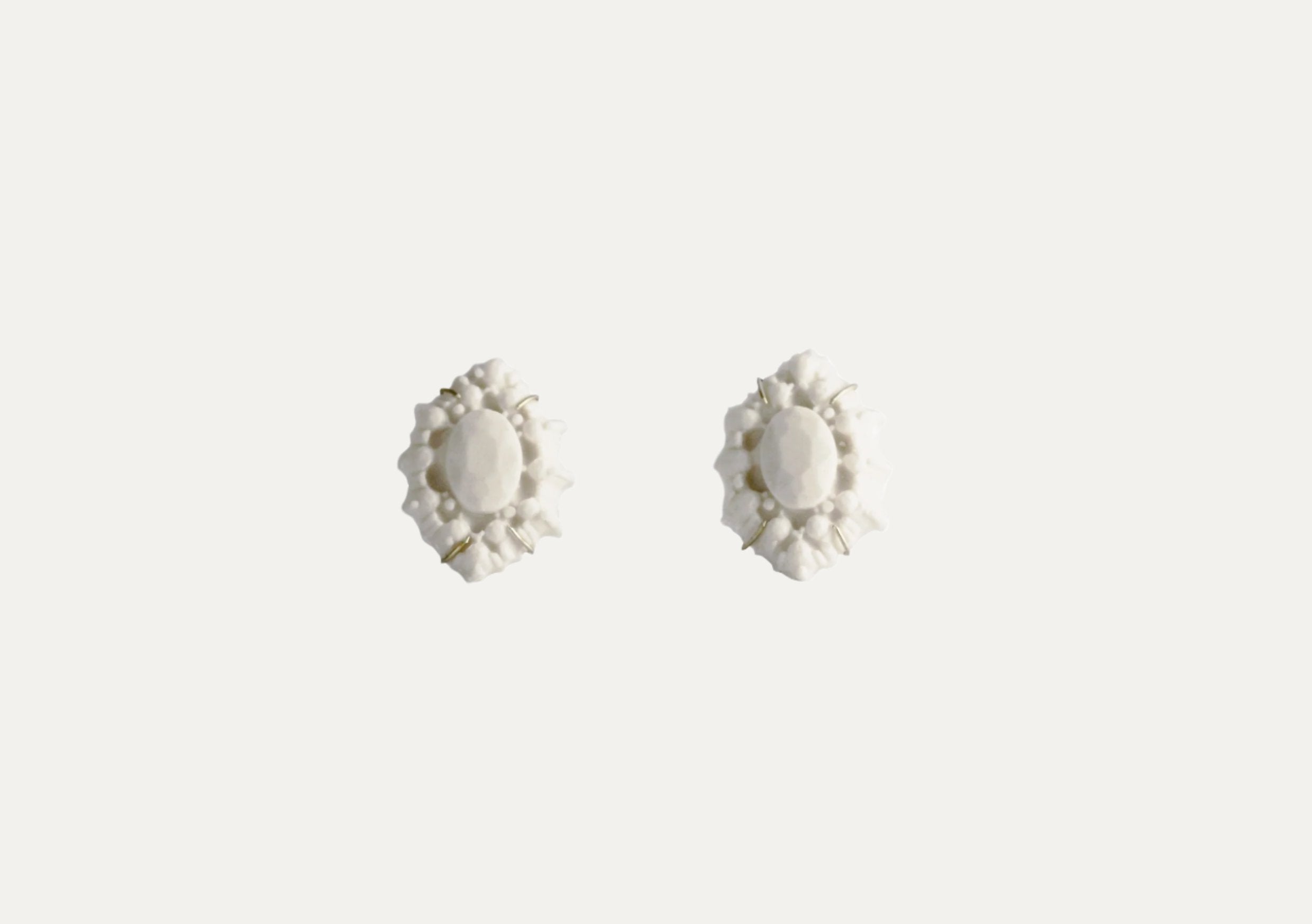 BENEATH II - MARQUISE EAR STUDS image 0