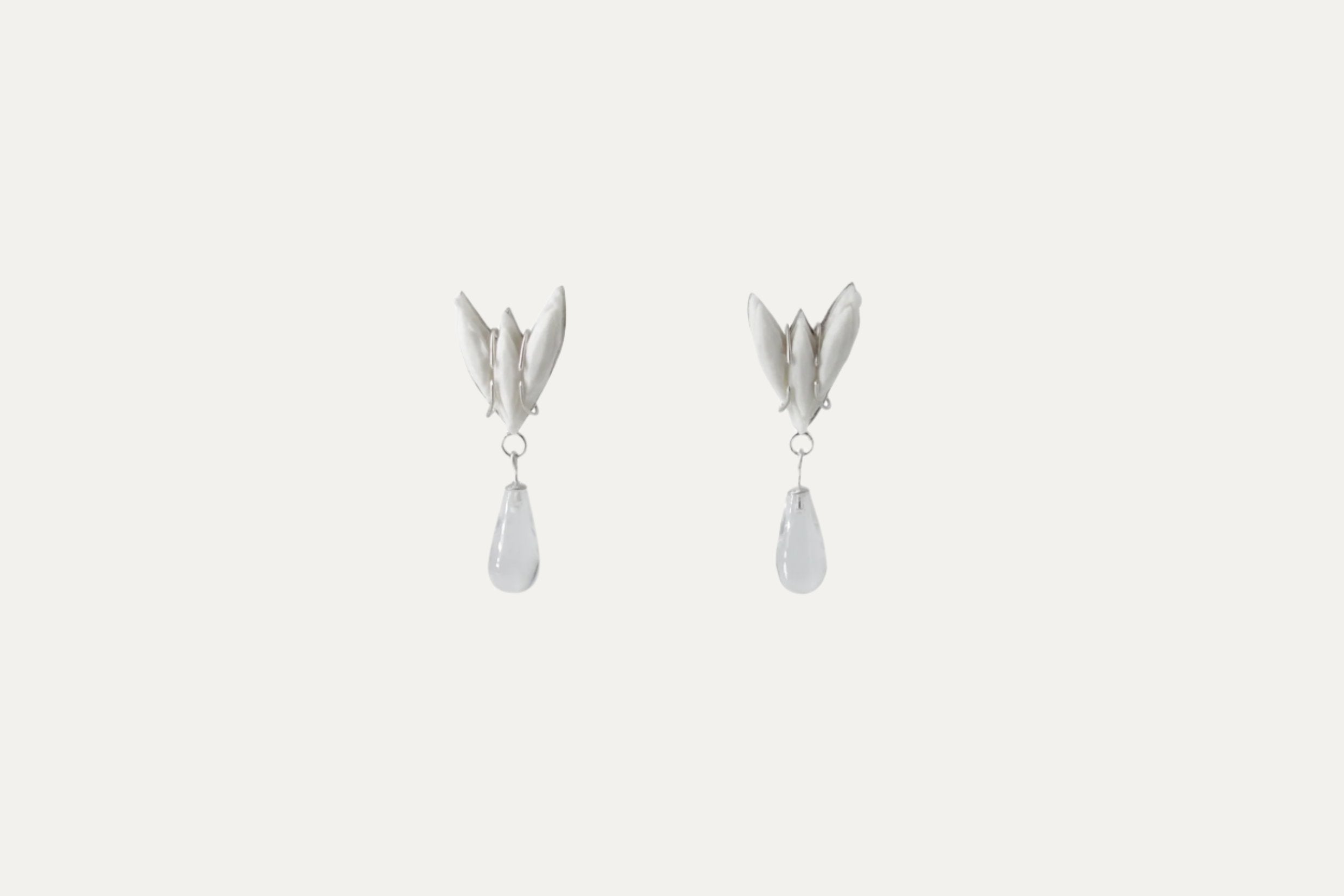 BENEATH - CRYSTAL DROP EAR STUDS image 0
