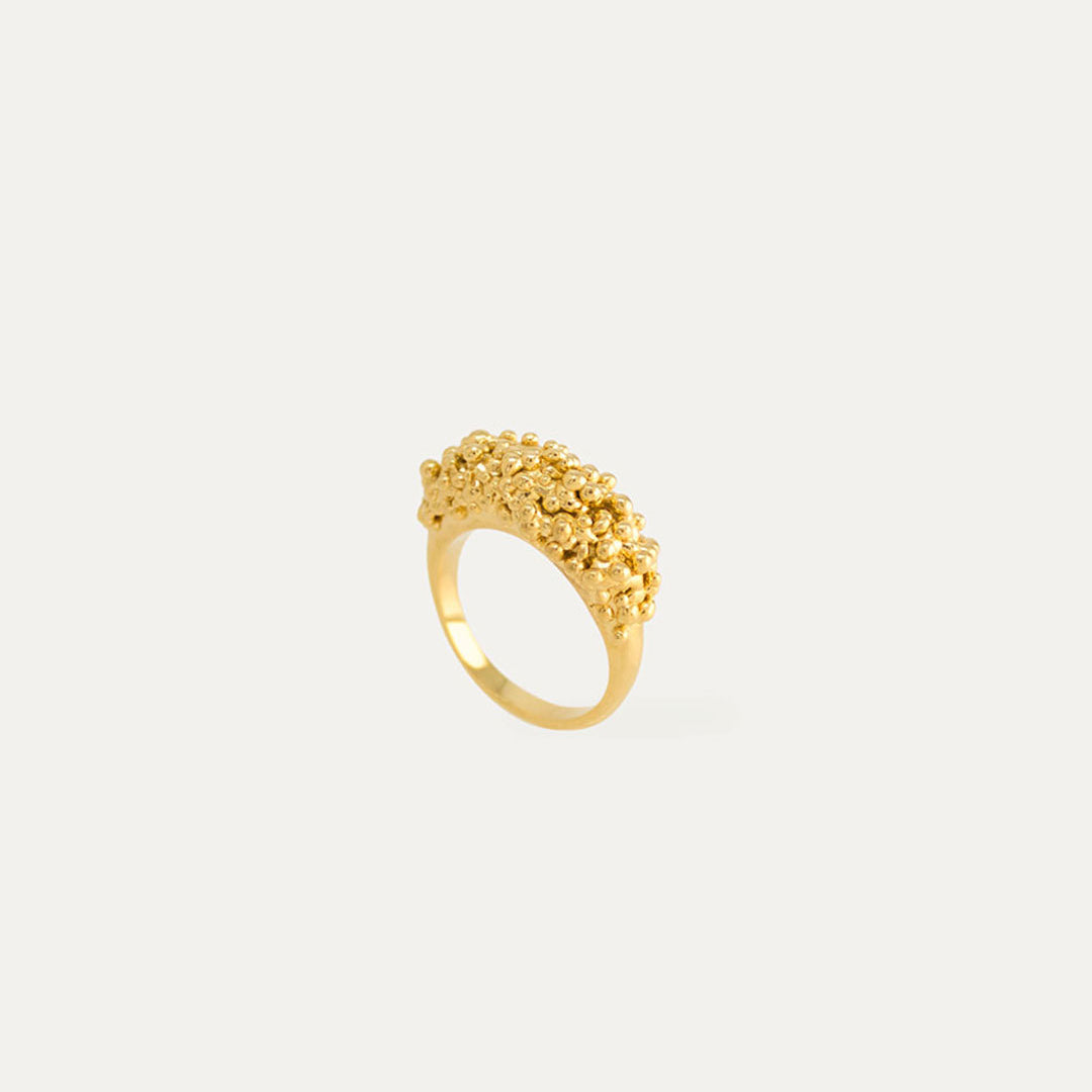 ECLIPSE CLUSTER RING - GOLD VERMEIL image 0