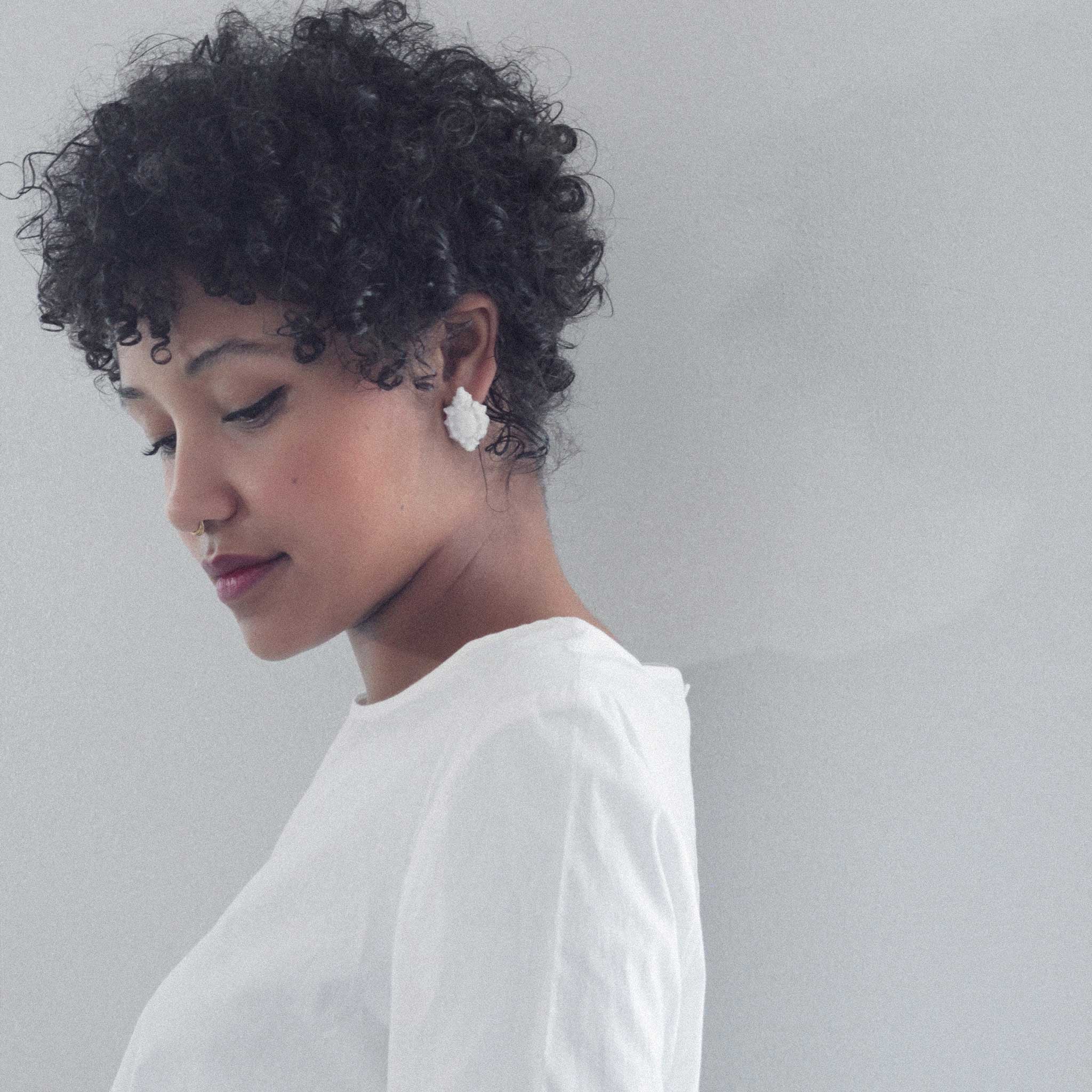 BENEATH II - MARQUISE EAR STUDS image 1