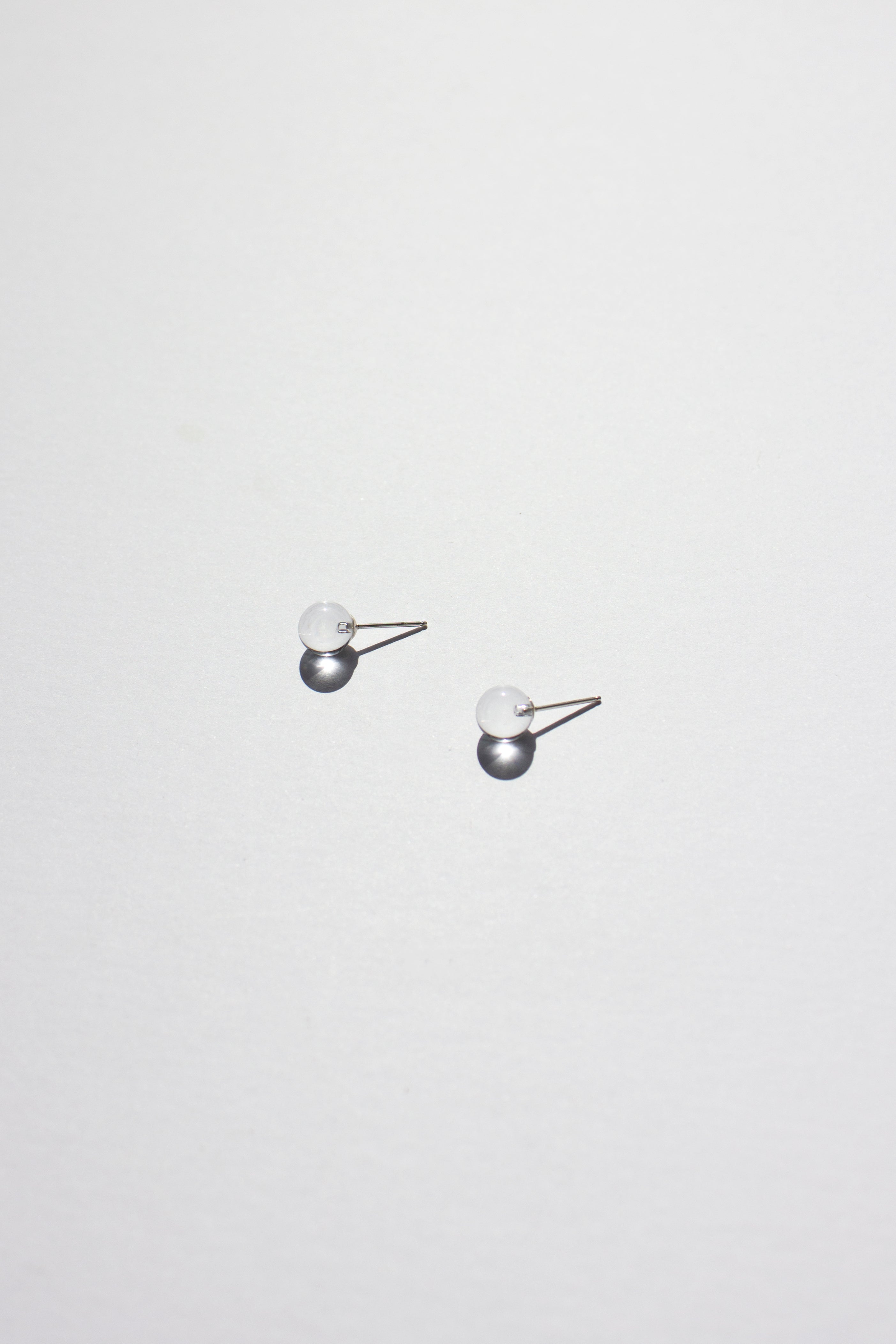 Small Sphere Earrings - Clear