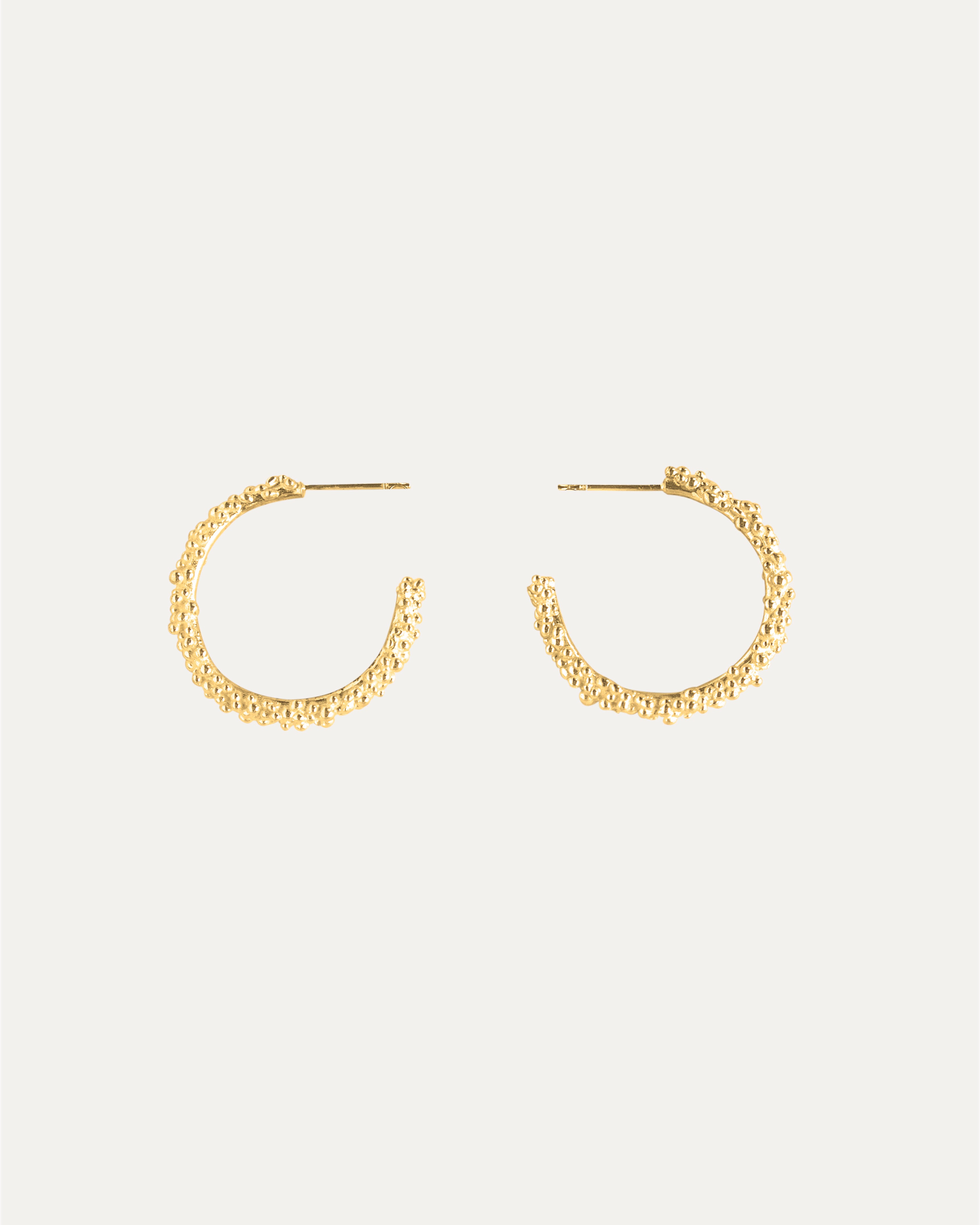 Halo Medium Hoops - Gold Vermeil