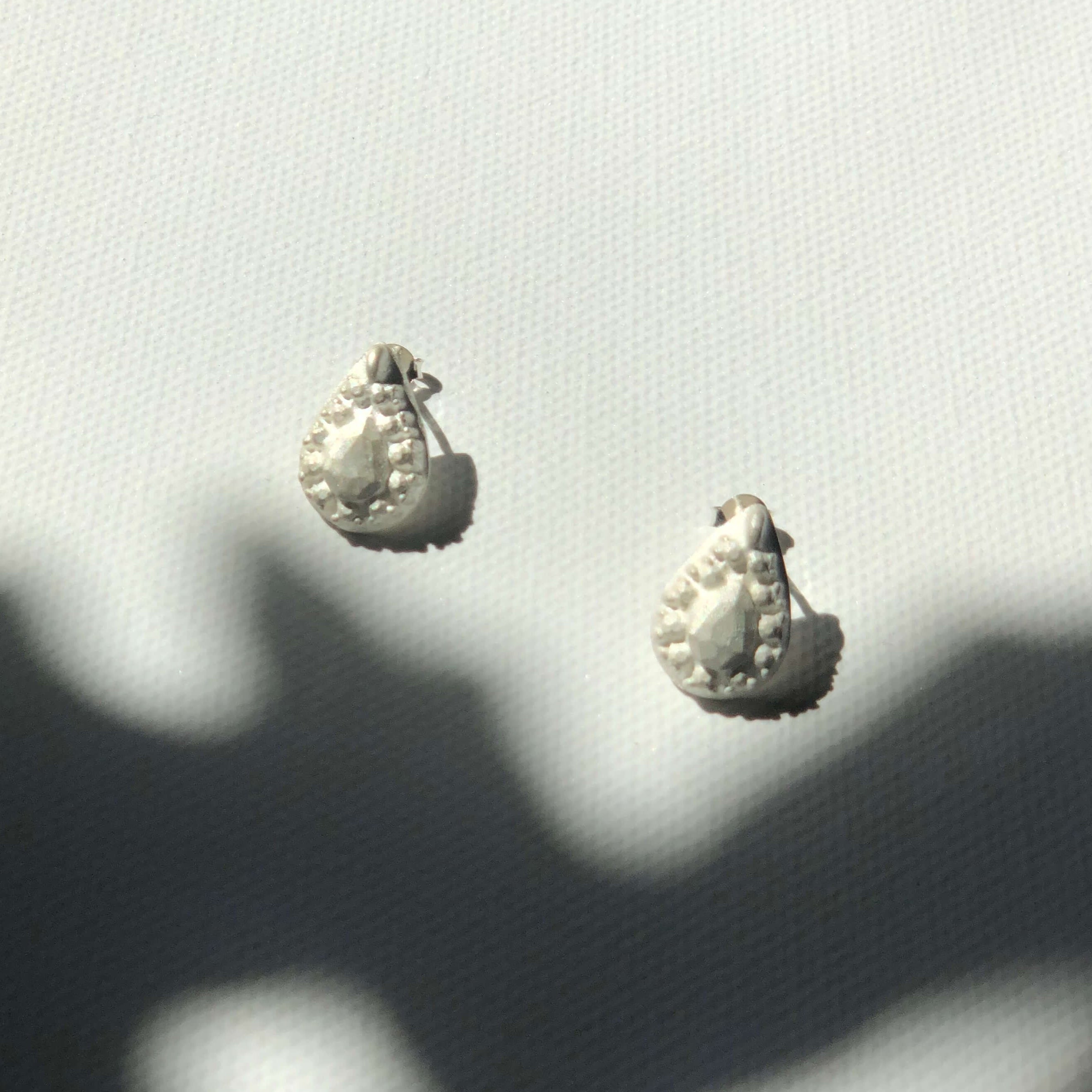 BENEATH EAR STUDS - SILVER image 0