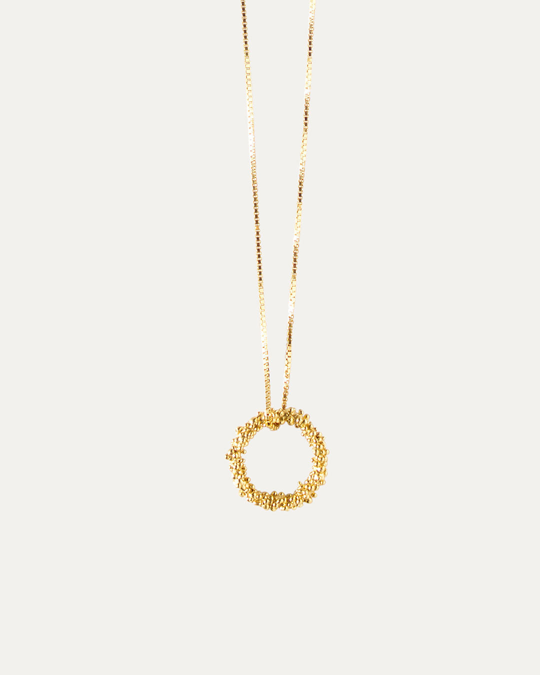 HALO SILK CHAIN NECKLACE - GOLD VERMEIL image 0